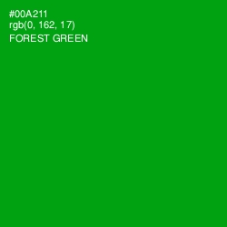 #00A211 - Forest Green Color Image